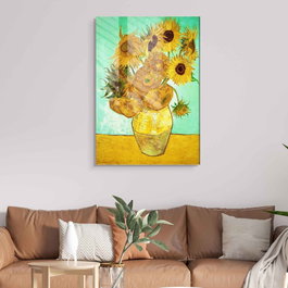 Wallity Cuadro Decorativo de Cristal Templado Multicolor 50 x 70 cm